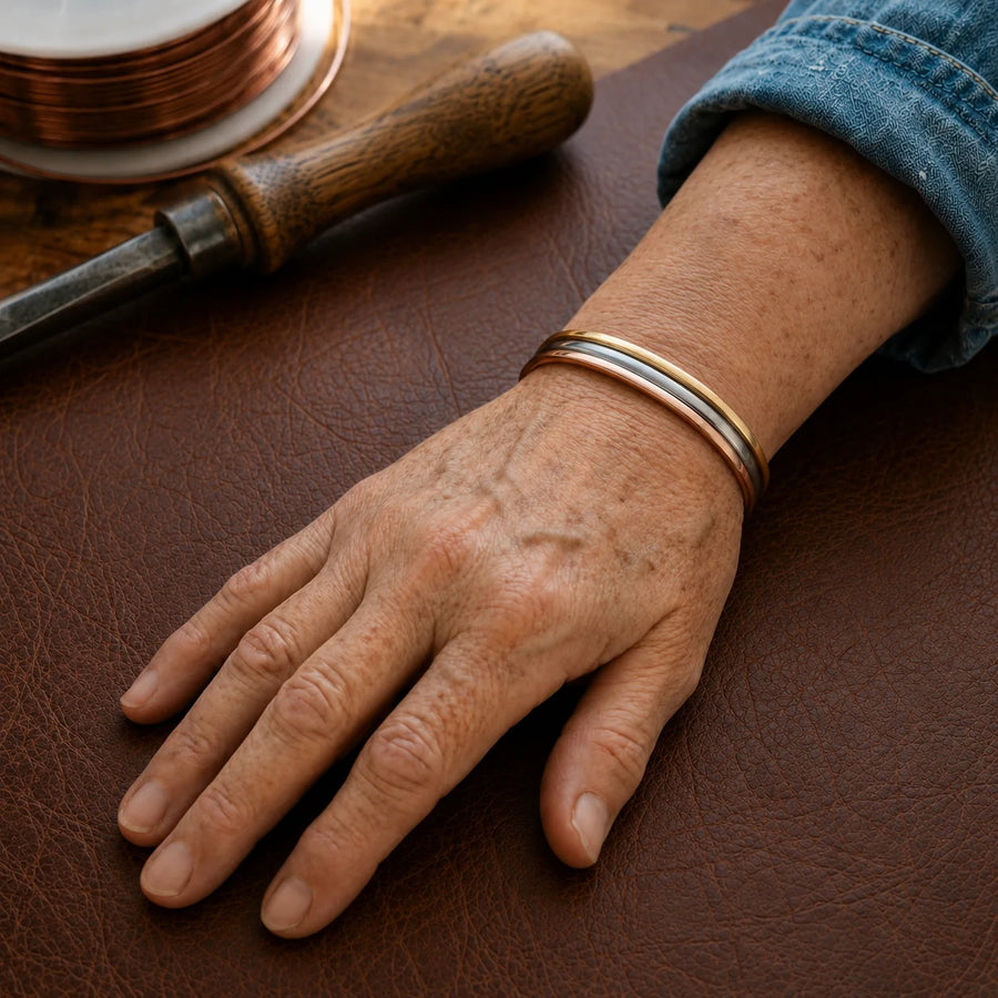 Rivet Copper Bracelet