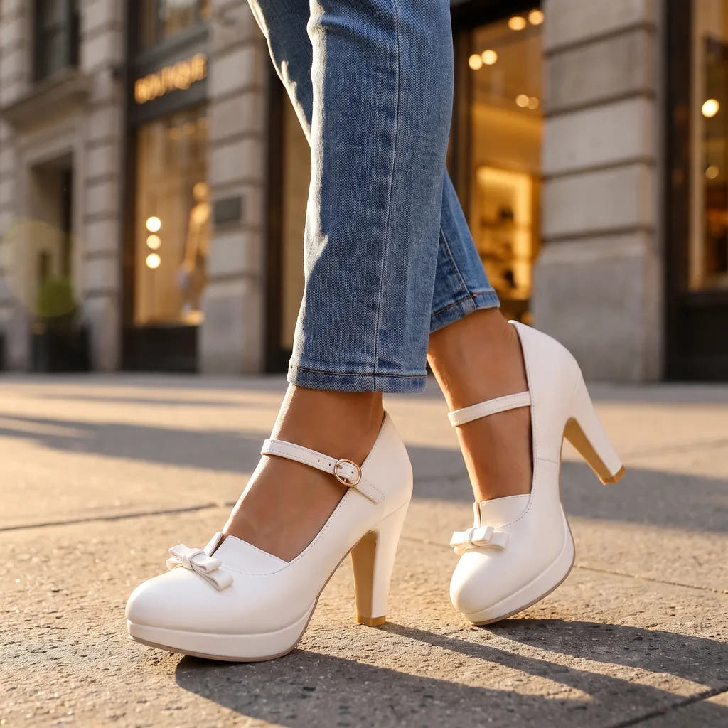 Neve | Comfort Mary Jane Heels