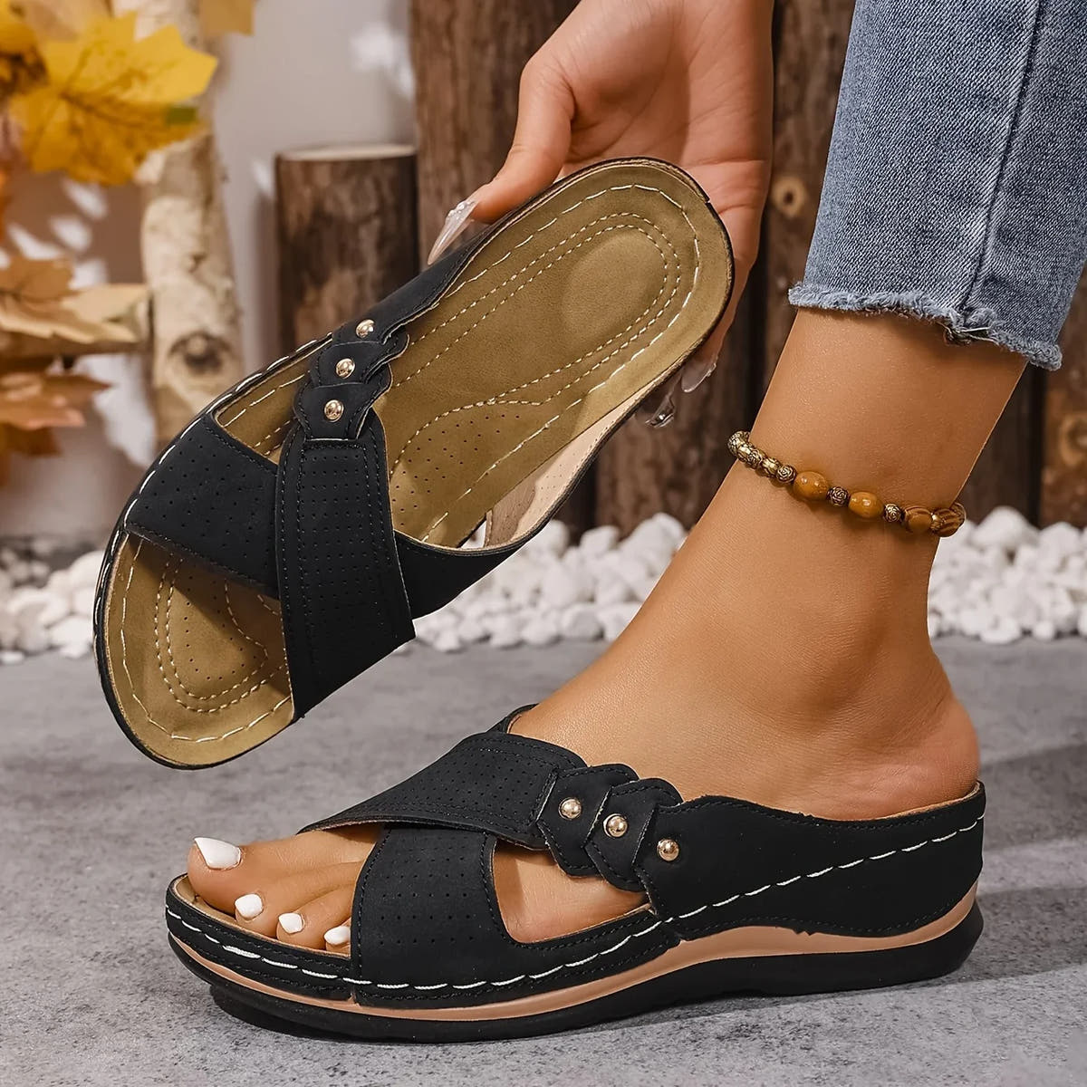 Rufia | Supportive Comfort Wedge Sandals