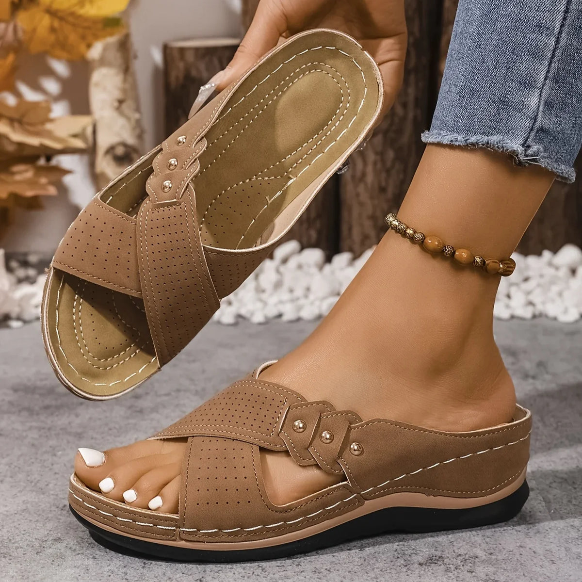 Rufia | Supportive Comfort Wedge Sandals