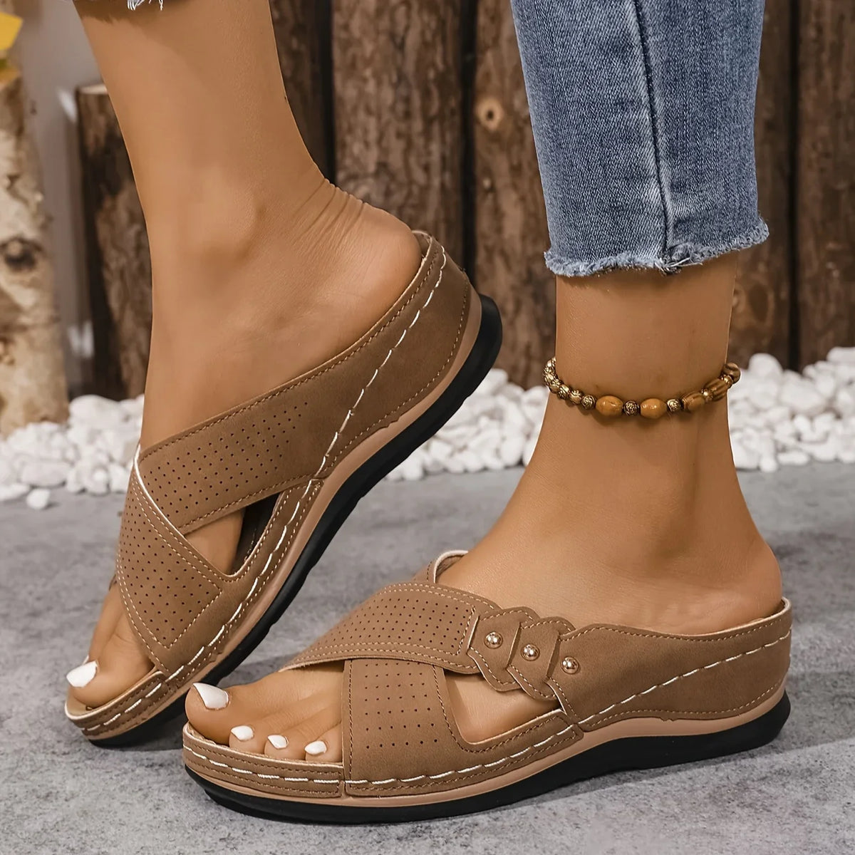 Rufia | Supportive Comfort Wedge Sandals