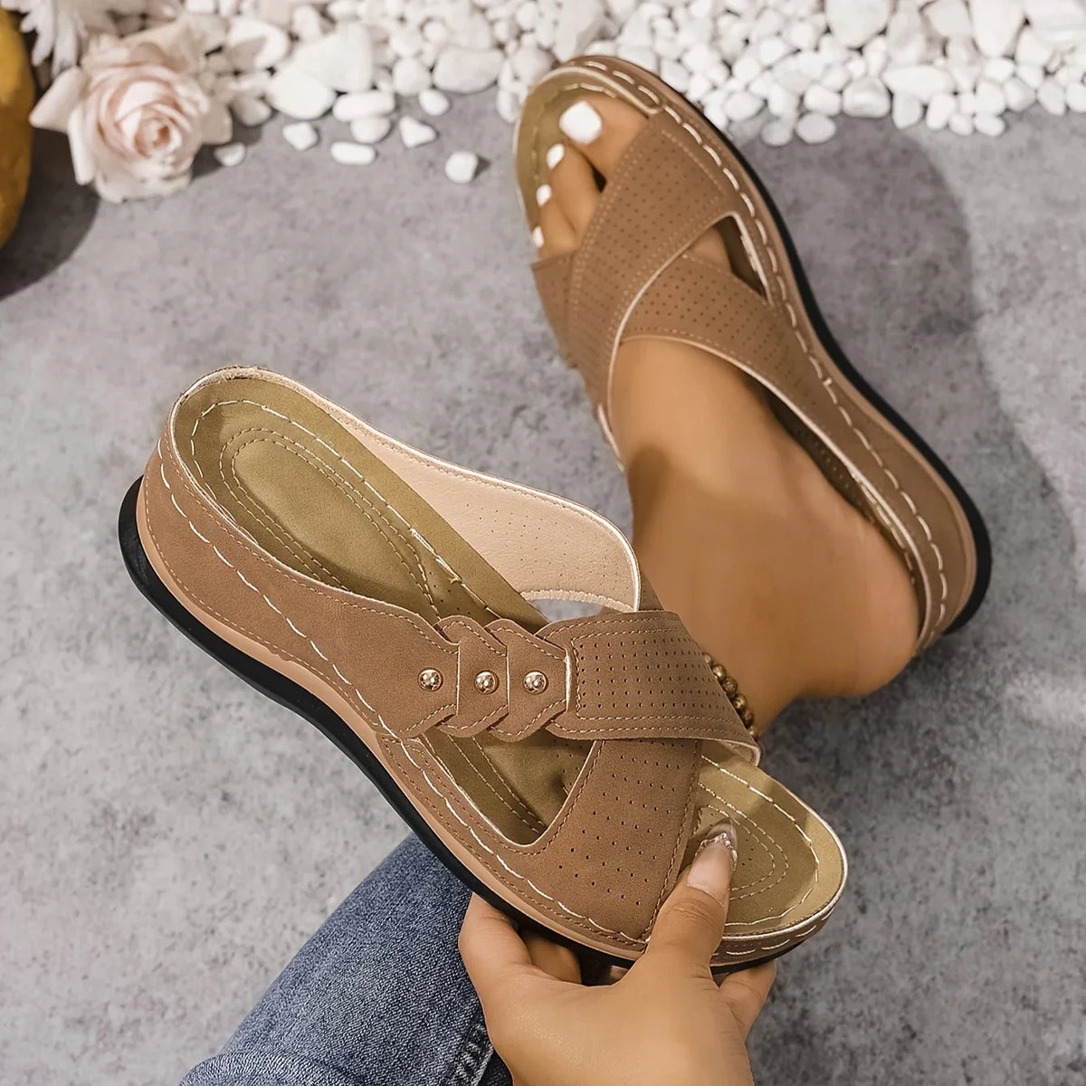 Rufia | Supportive Comfort Wedge Sandals