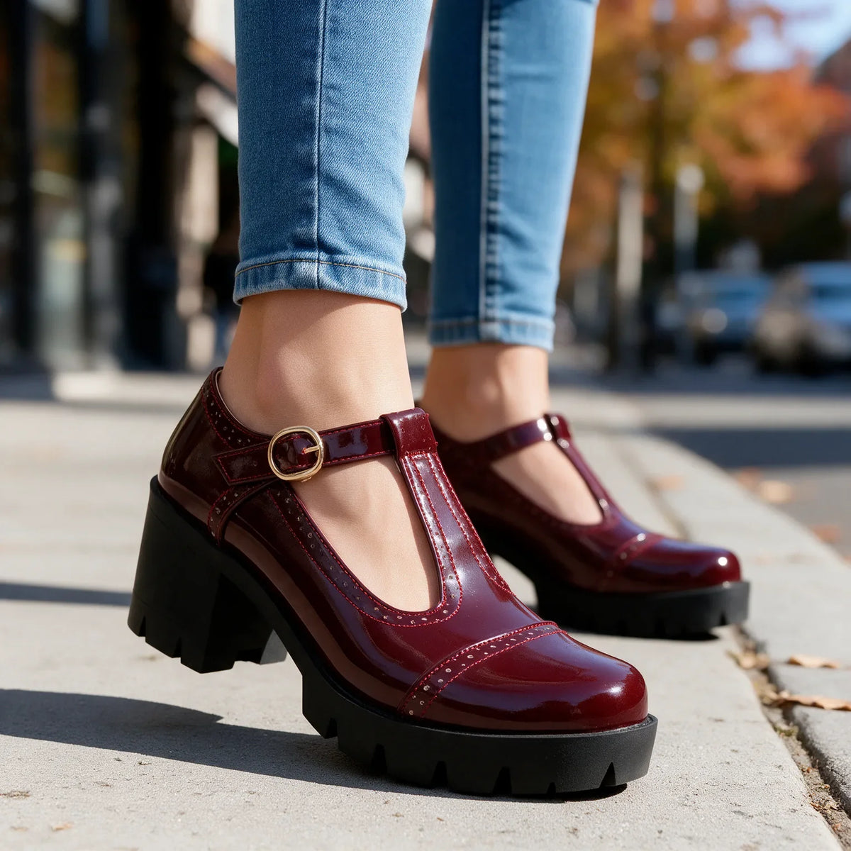 Nicola | Comfort Mary Jane Heels