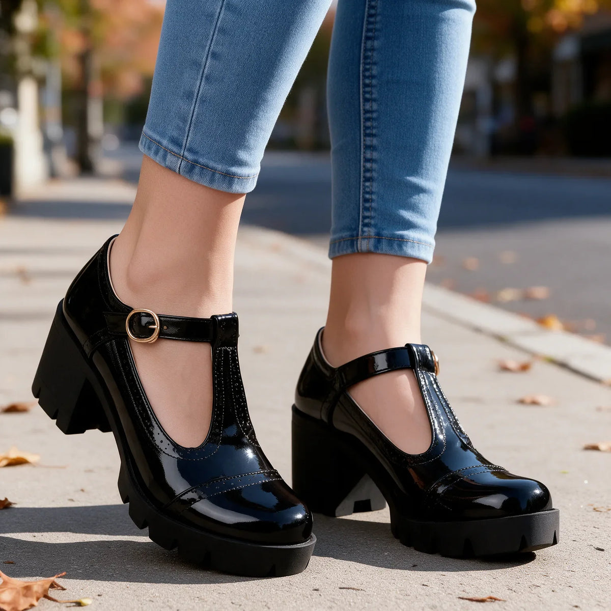 Nicola | Comfort Mary Jane Heels