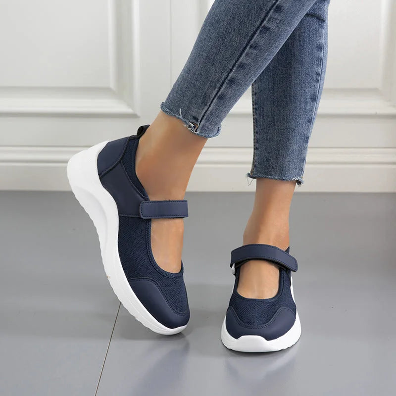 Savannah | Comfy Open-Toe Platform Sneakers