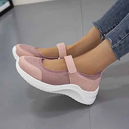 Savannah | Comfy Open-Toe Platform Sneakers