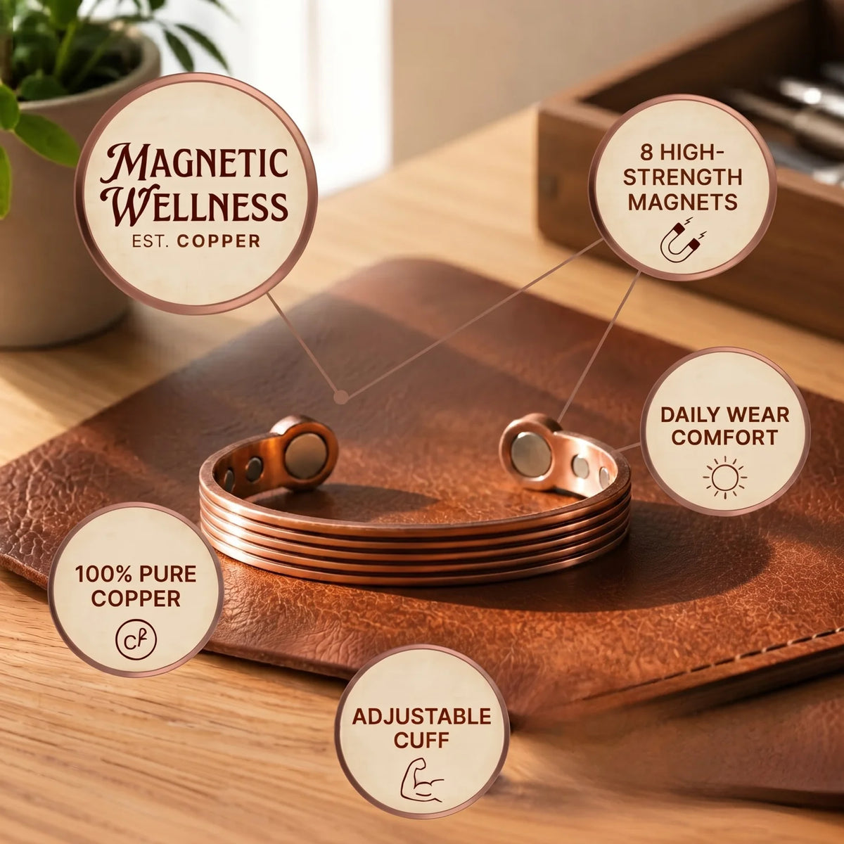 Scarp Copper Bracelet