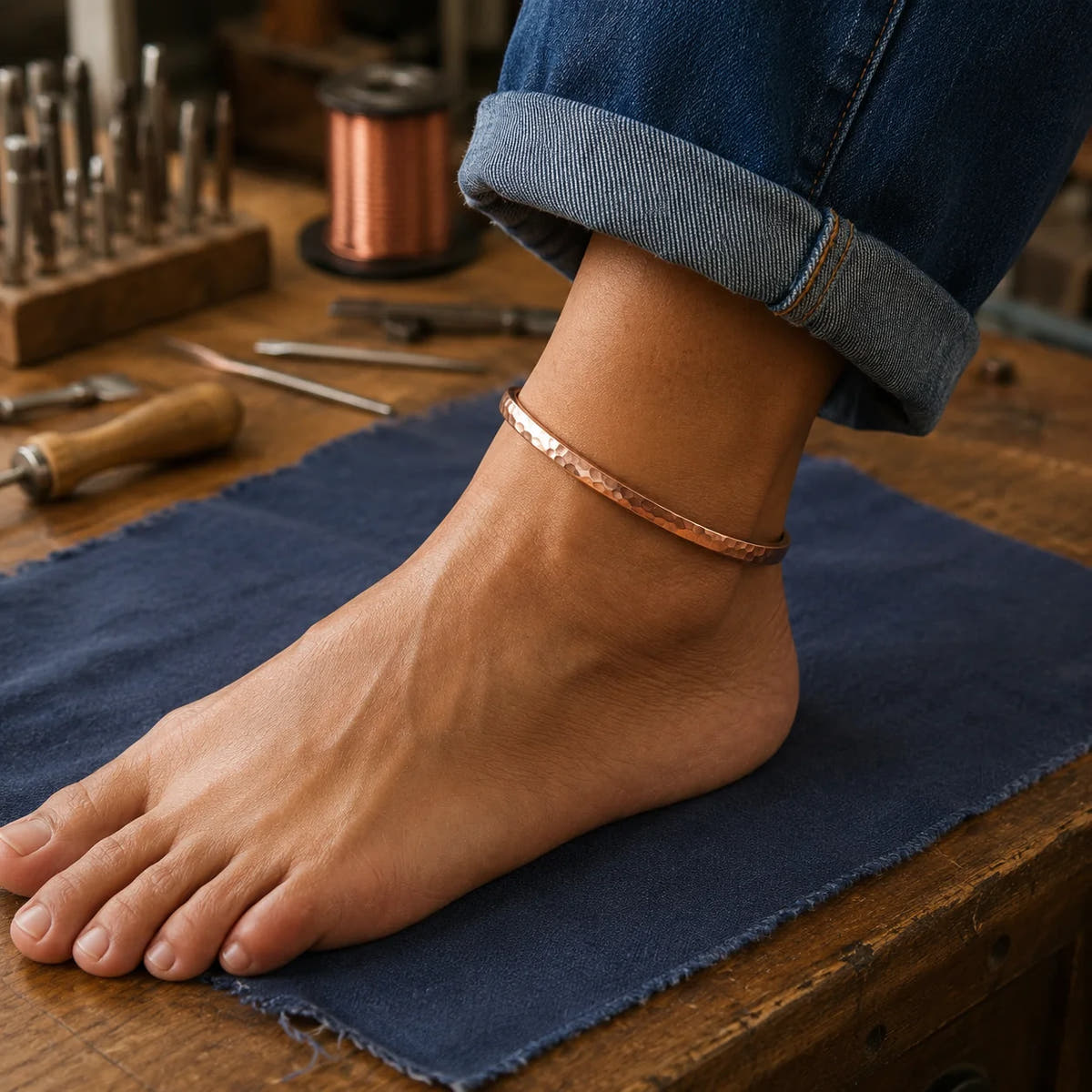 Shoal Copper Anklet