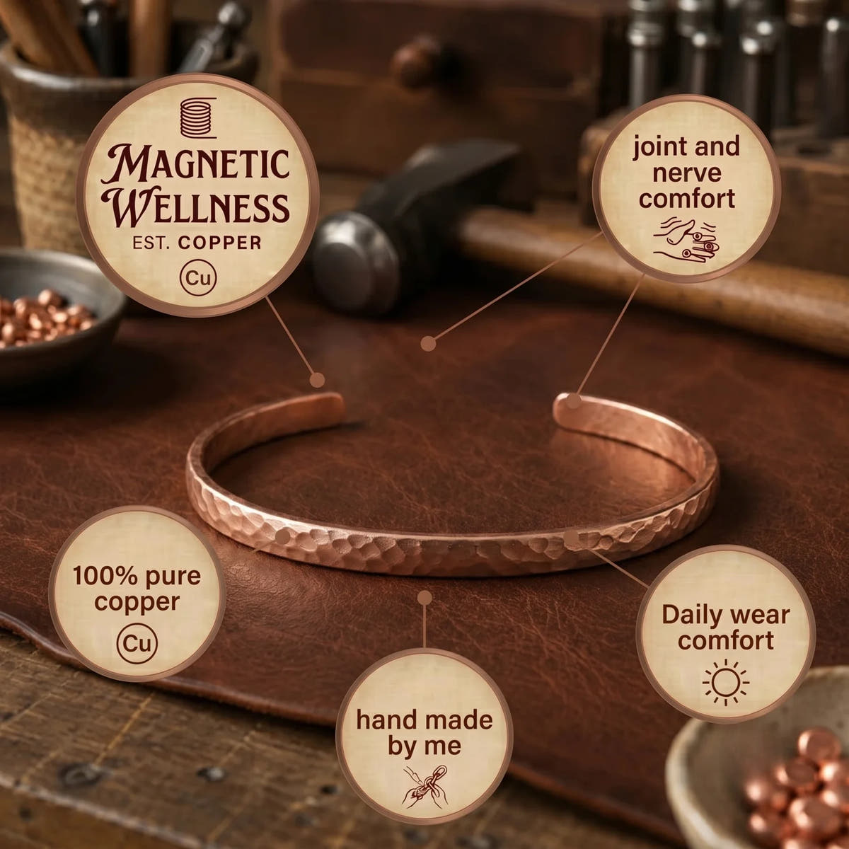 Shoal Copper Anklet