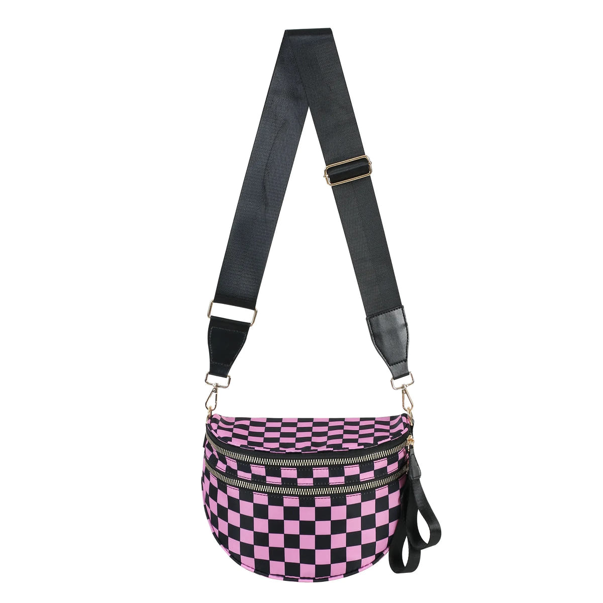 Checkered Pink and Black