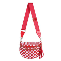 Checkered red