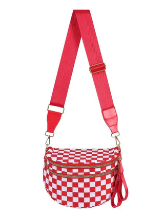 Checkered red