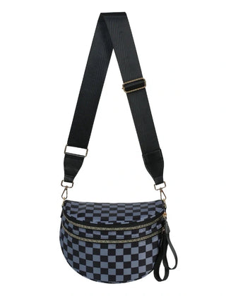 Checkered Gray and Black