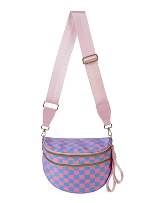 Checkered Pink and Blue