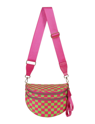 Checkered Pink and Lime
