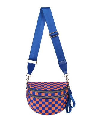Checkered Blue and Orange