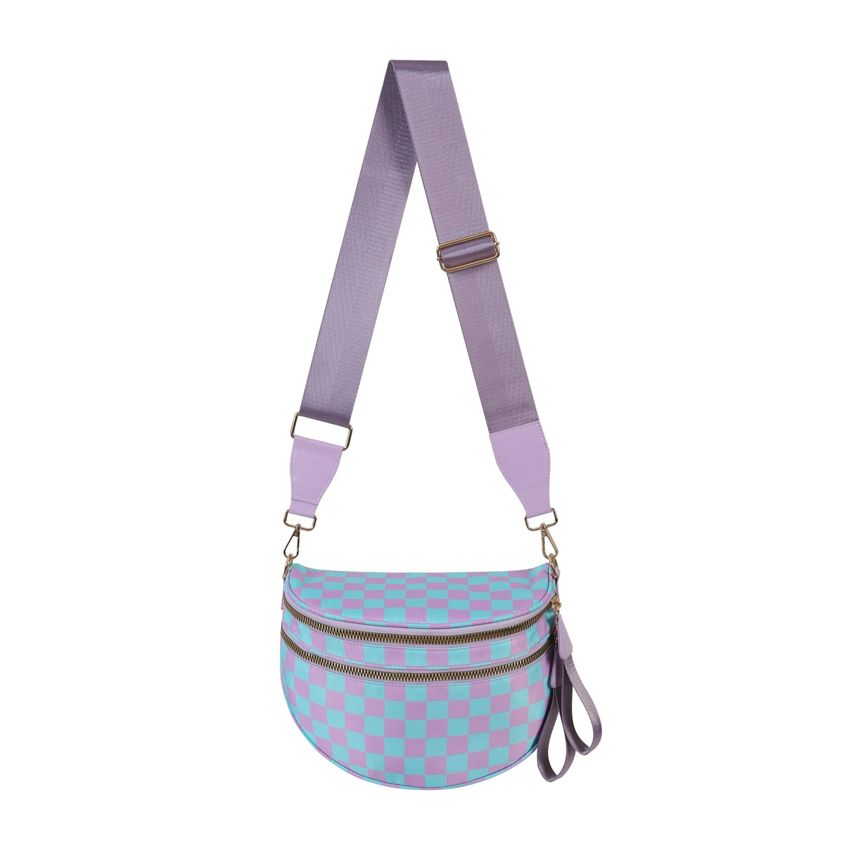 Checkered Blue and Purple