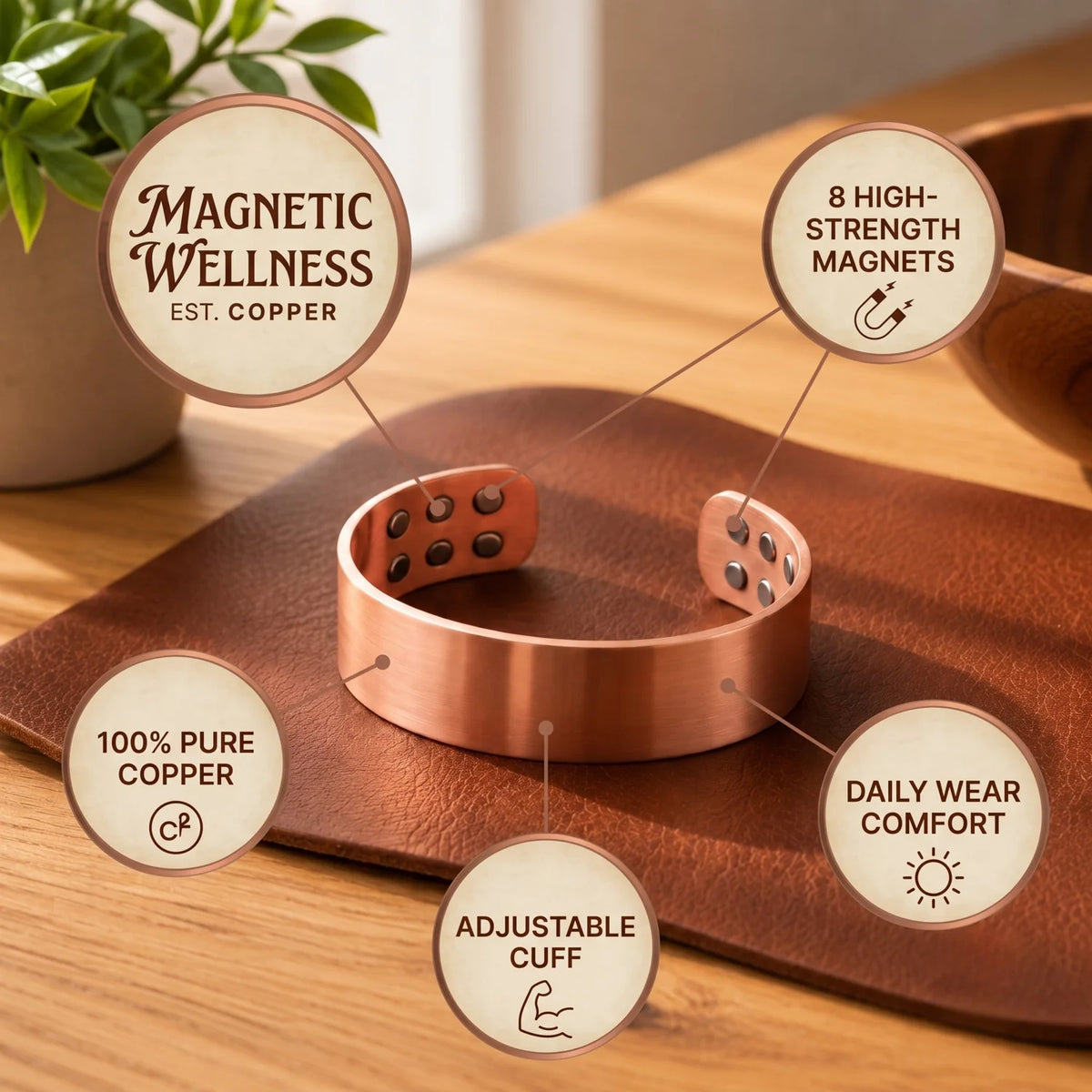 Slab Copper Bracelet