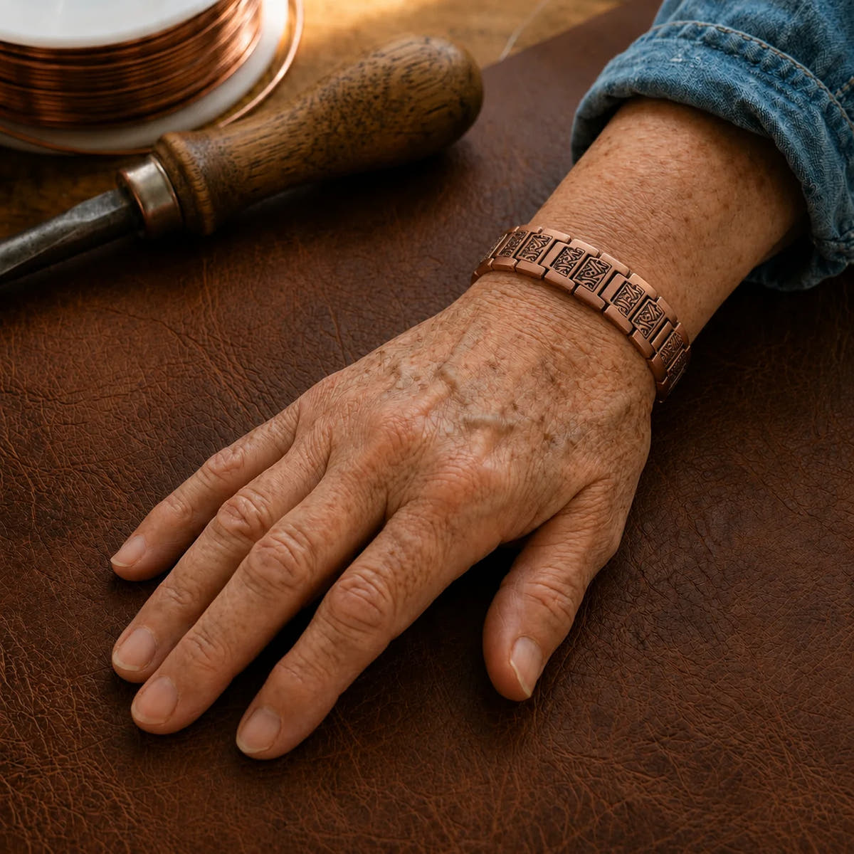 Slate Men's Copper Bracelet