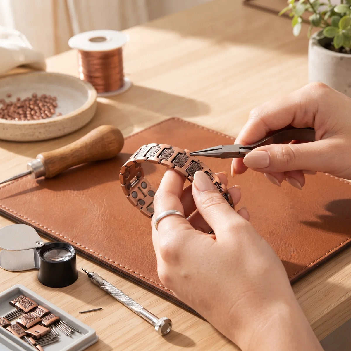 Slate Men's Copper Bracelet