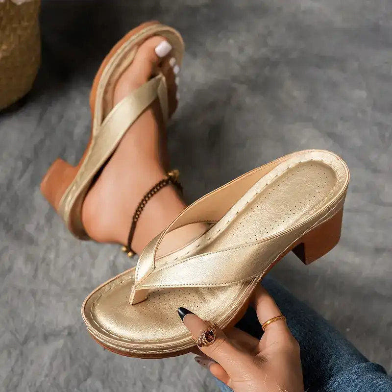 Avalon | Toe-Ring Block Heel Sandals