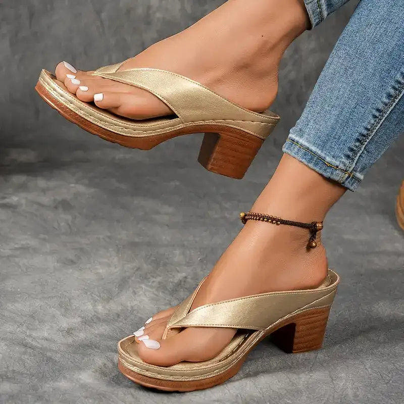 Avalon | Toe-Ring Block Heel Sandals