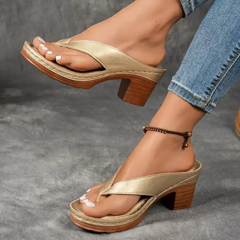 Avalon | Toe-Ring Block Heel Sandals