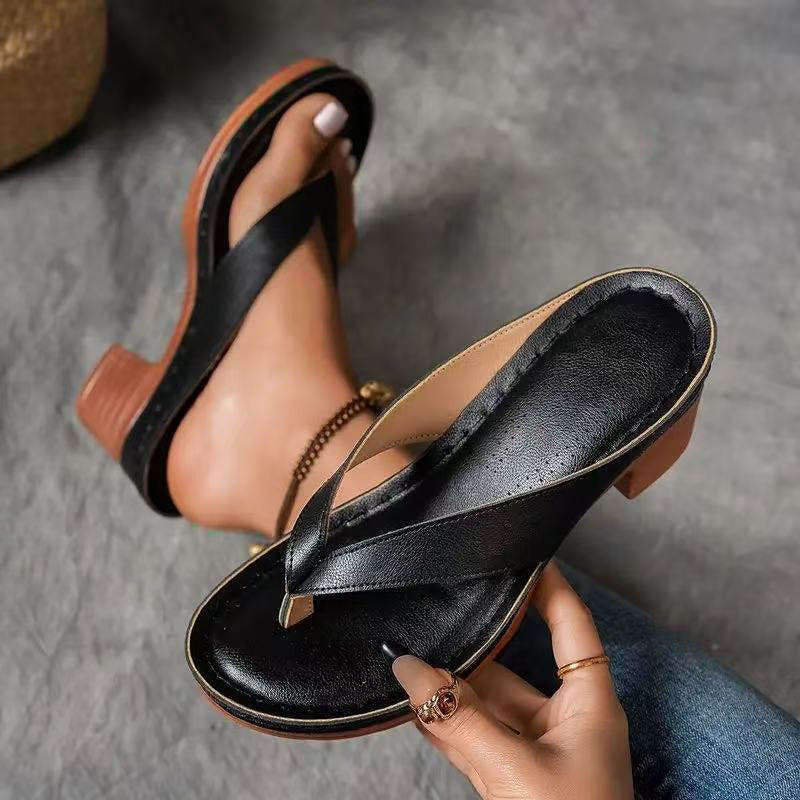 Avalon | Toe-Ring Block Heel Sandals