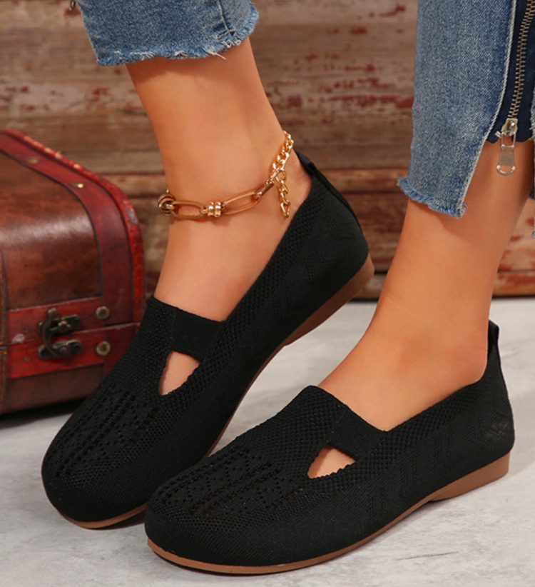 Ronna | Stretch Knit Slip-On Sandals