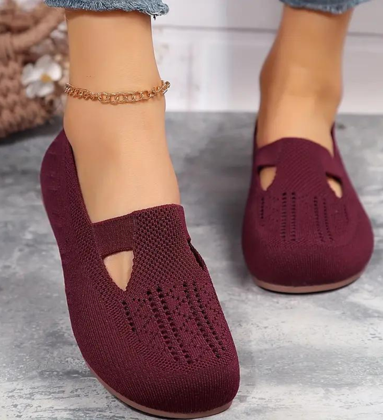 Ronna | Stretch Knit Slip-On Sandals