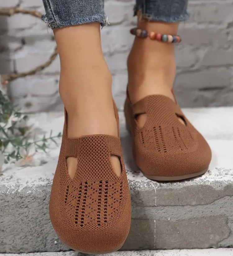 Ronna | Stretch Knit Slip-On Sandals