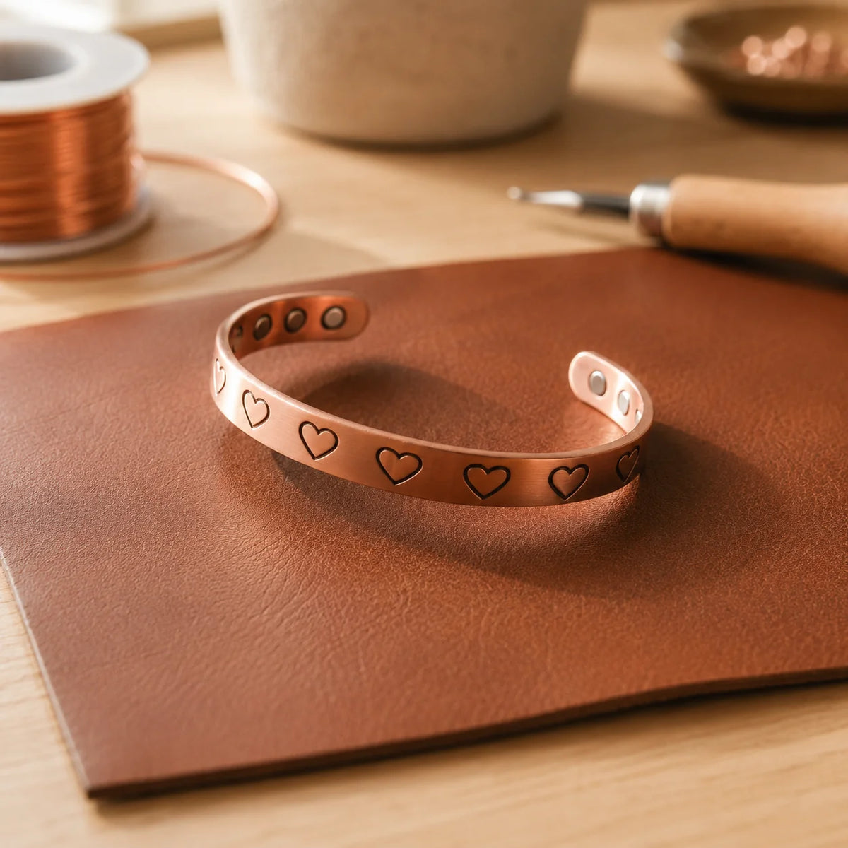 Stamp Copper Bracelet