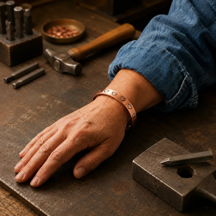Stamp Copper Bracelet