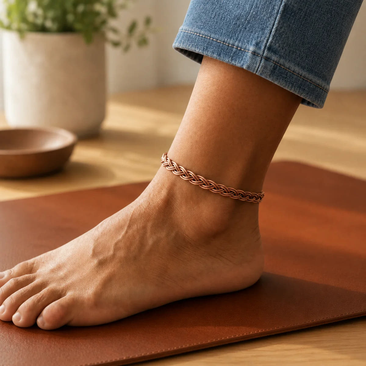 Strand Copper Anklet