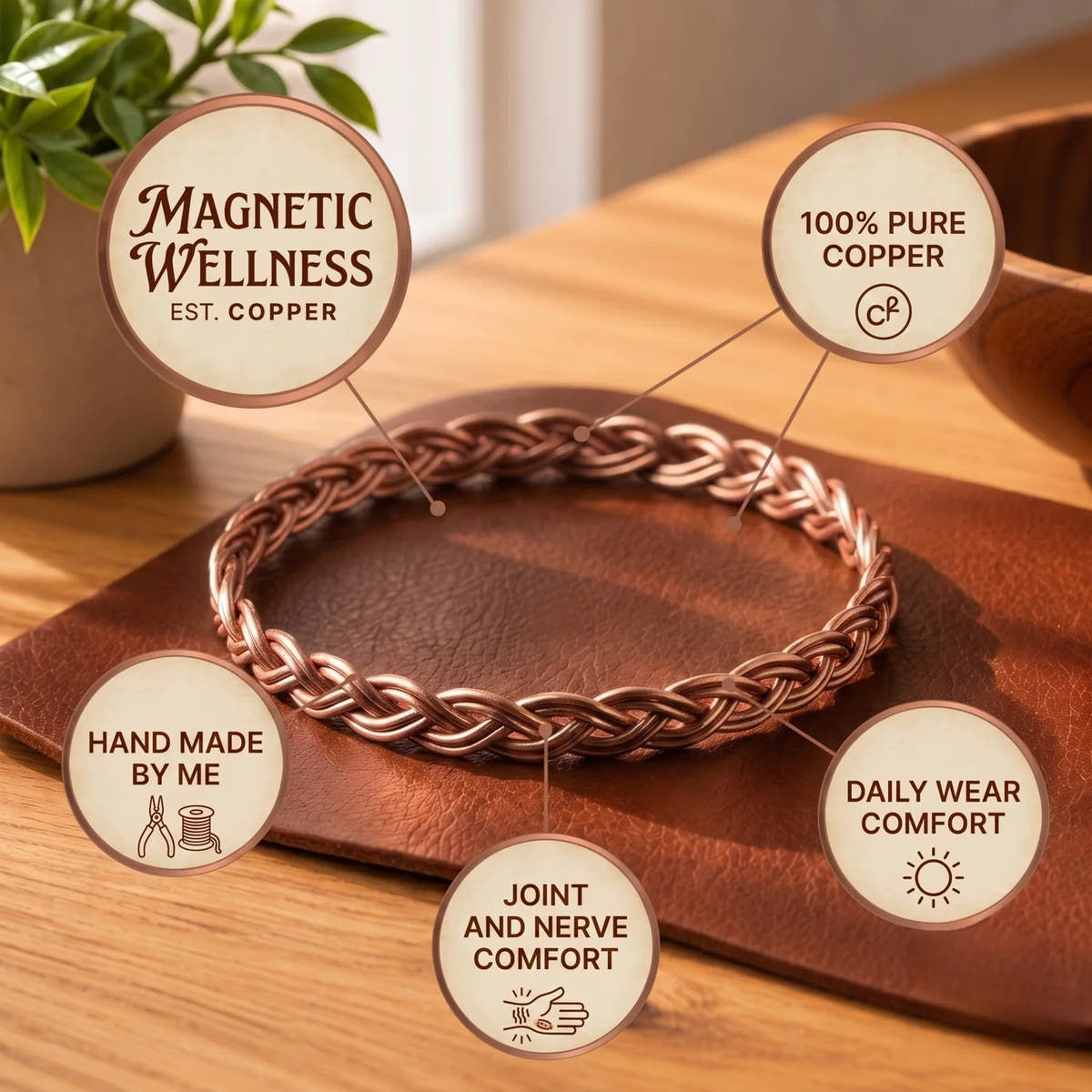 Strand Copper Anklet