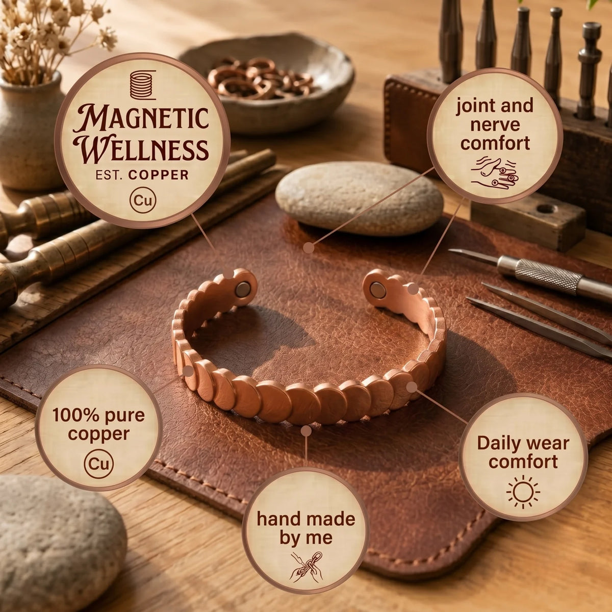 Surf Copper Bracelet