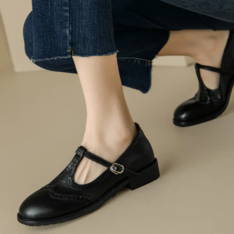Talia | T-Strap Mary Jane Flats