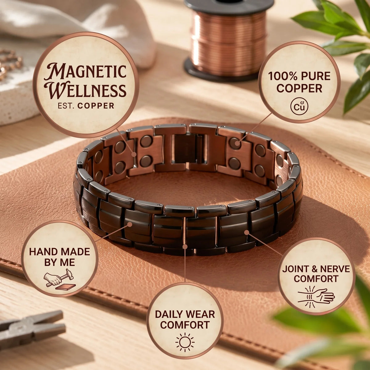 Talon Men's Copper Bracelet