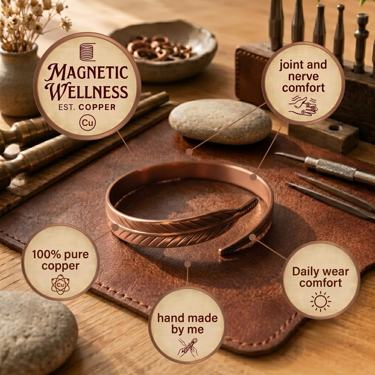 Taproot Copper Bracelet