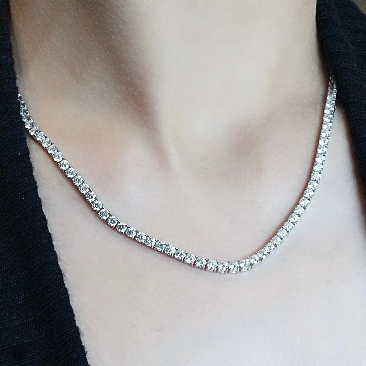Tennis Necklace | Gold