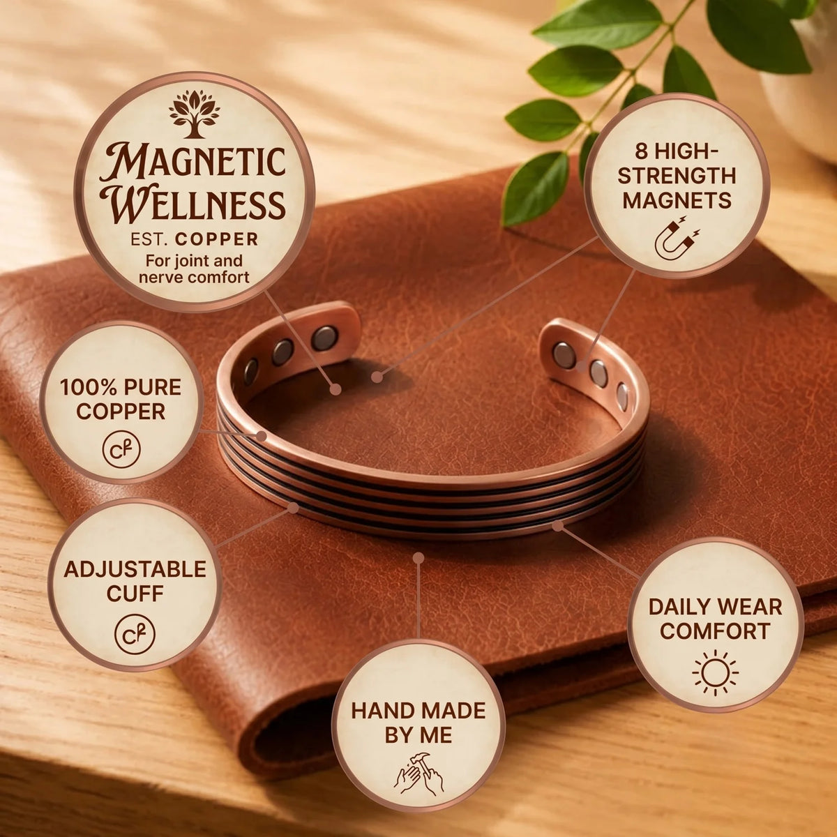 Thyme Copper Bracelet