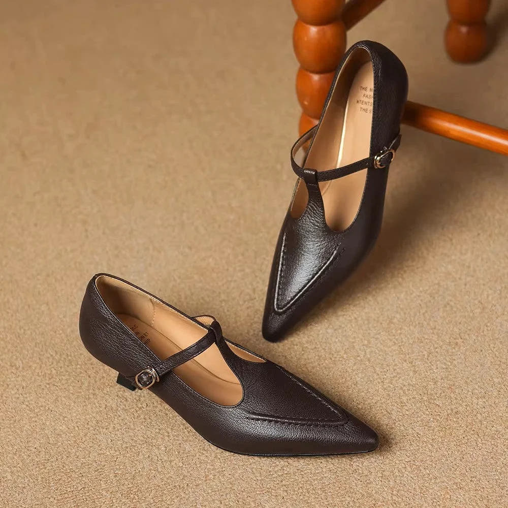 Tirea | Genuine Leather Heels