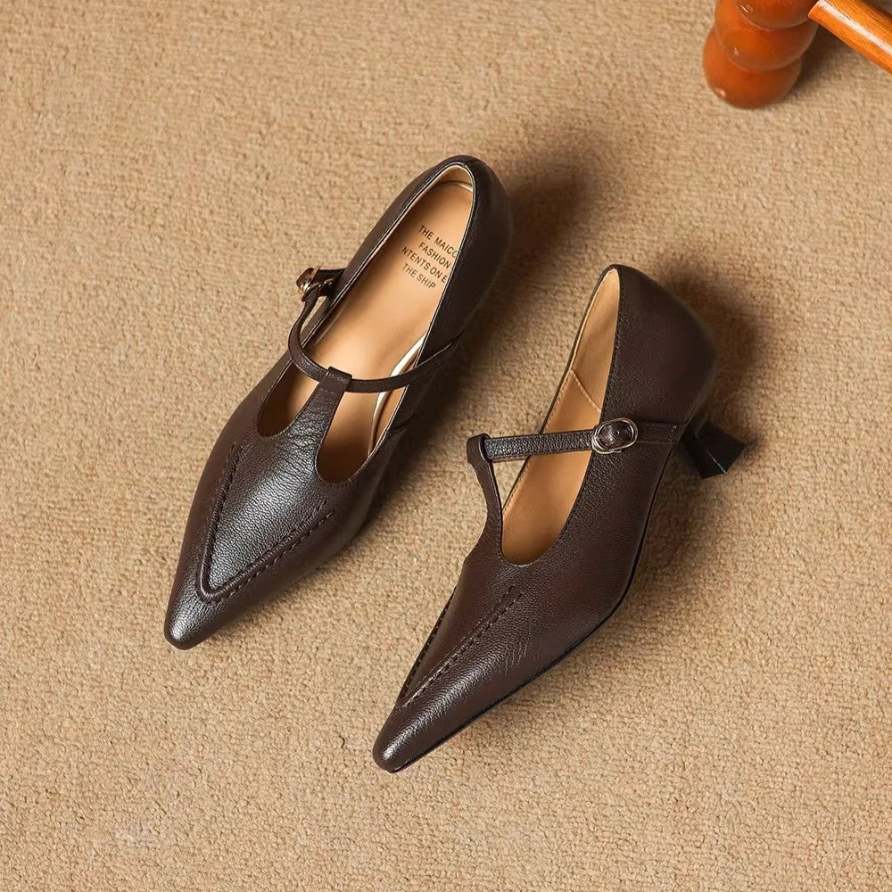 Tirea | Genuine Leather Heels