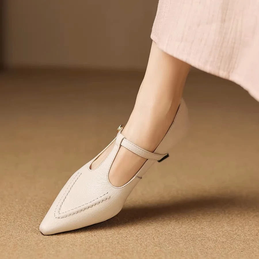 Tirea | Genuine Leather Heels