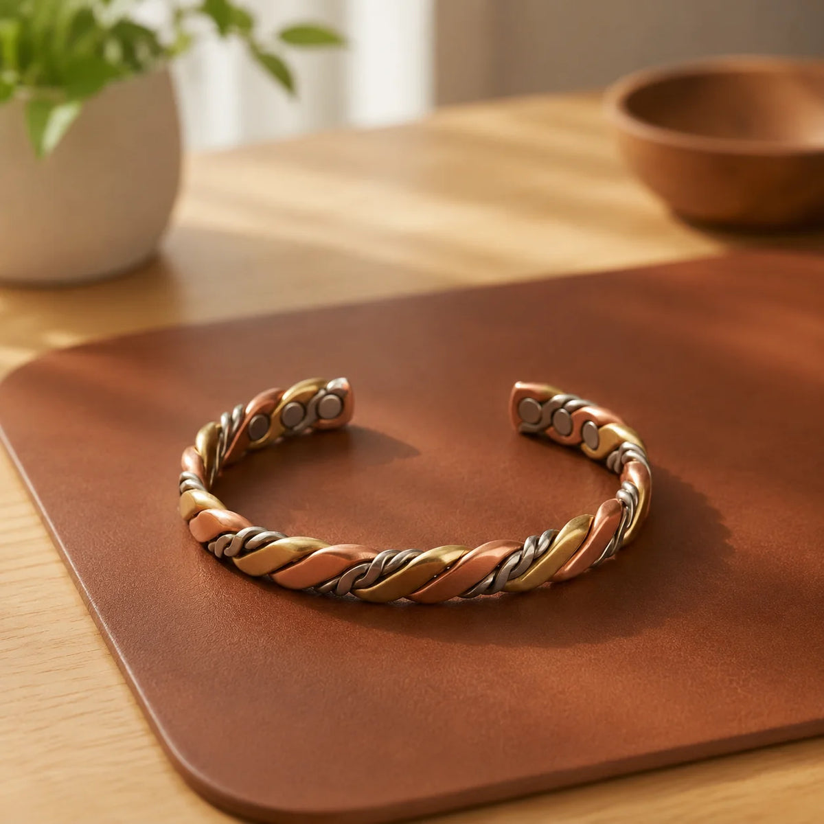 Tricolor Copper Bracelet