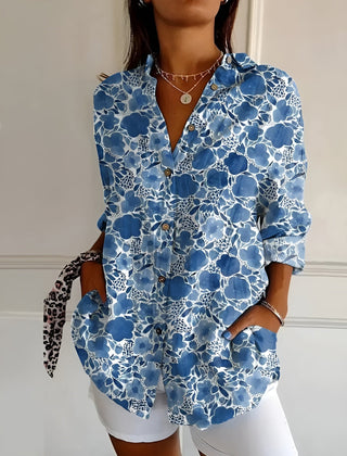 Dark Blue Floral