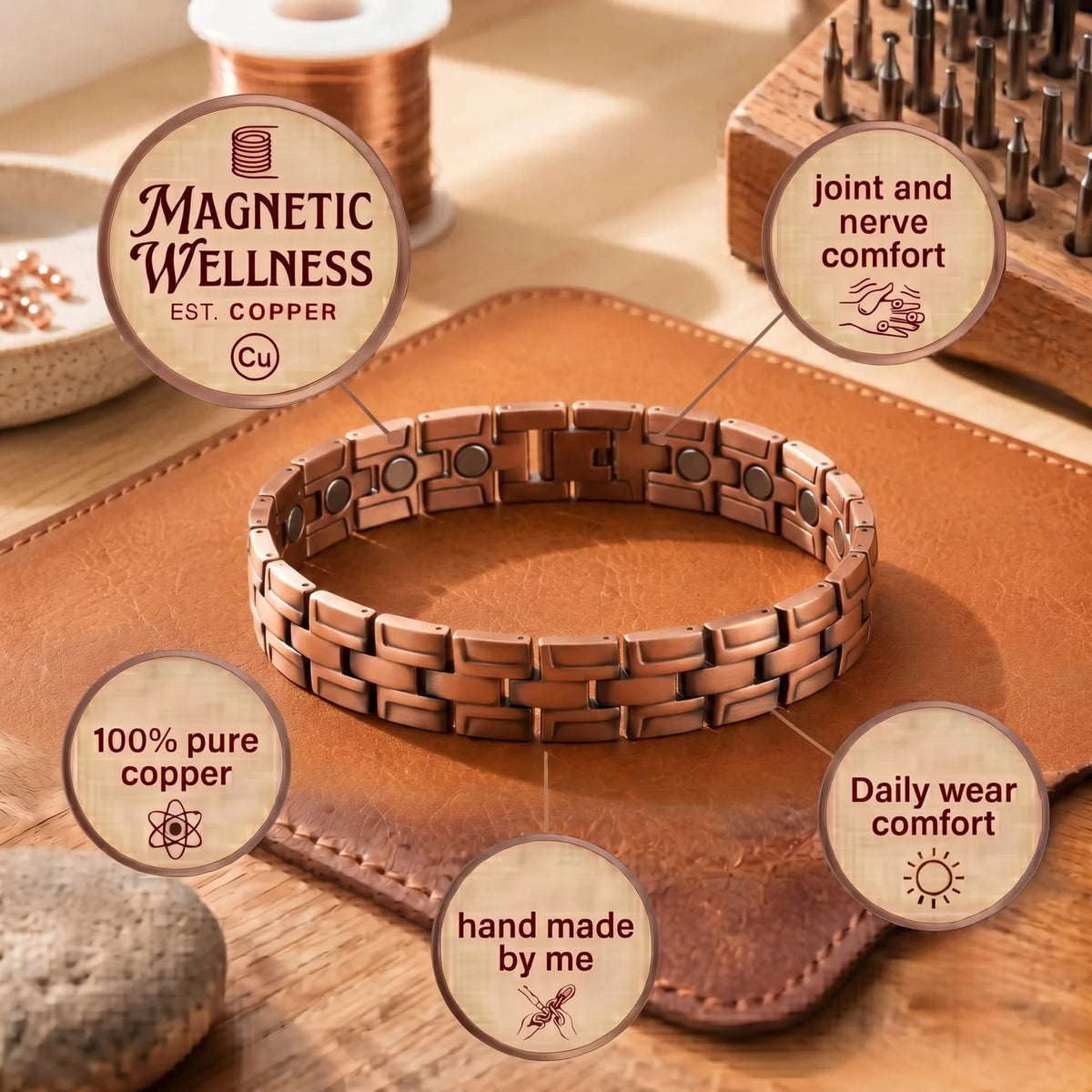 Vault Men's Copper Bracelet