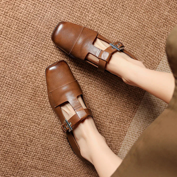 Veyra | Genuine Leather Heels