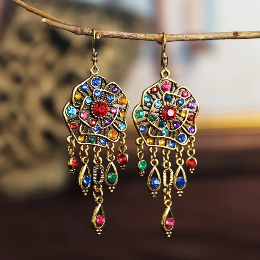 Vintage Multicolour Mandala Earrings