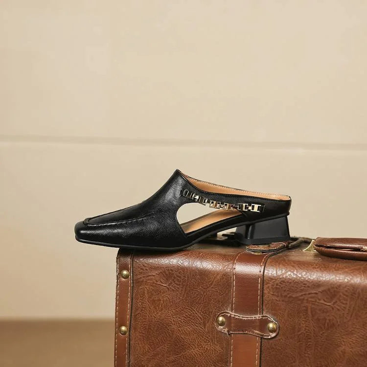 Vyla | Genuine Leather Mules